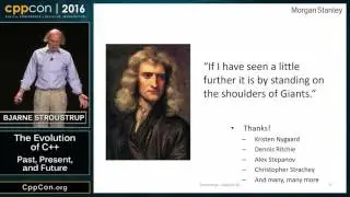 CppCon 2016 Bjarne Stroustrup The Evolution of C++ Past, Pre