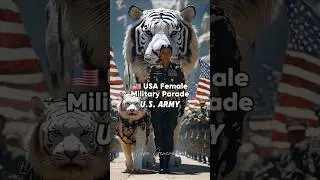 🇺🇸 USA Armed Forces Female Parade - US Army, US Rangers, FBI, US Navy, and much more!#usa #military