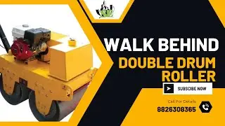 SMT600 walk behind double drum vibratory road roller compactor