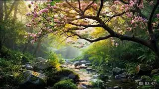 Soft Flowing Stream for Sleep Comfort and Stress Dissolving Calm