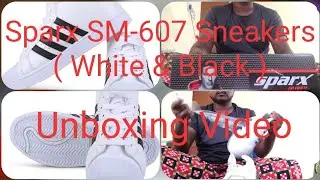 #sparx #shoes Sparx SM-607 Sneakers For Men ( White & Black) Unboxing Video