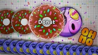 WALLBANG SAME SIZE LINE POPSPLIT?! #OMG 4x LINESPLIT in Agar.io