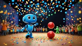 Five Little Robots Spin and Dance | Robot Counting Song for Kids | Fun Tech-Themed Nursery Rhyme 🤖