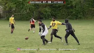 Flag Football | Duck Sauce vs City Boyz | Long Island Legends