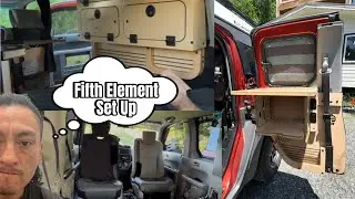 fifth Element Camping Set Up & Fixing Honda  Elements on the road