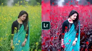 Lightroom black and red effect photo editing tutorial | lightroom background colour change preset