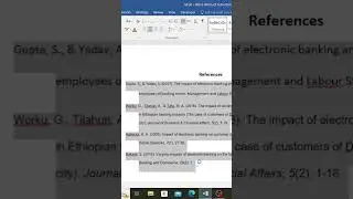 Как расположить ссылки в алфавитном порядке! #howto #research #apa #word
