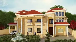1 Kanal Spanish House Design in Pakistan | 1 Kanal Modern House Elevation Design 