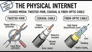 The Physical Internet : Guided Media: Twisted-Pair, Coaxial and Fiber-Optic Cable