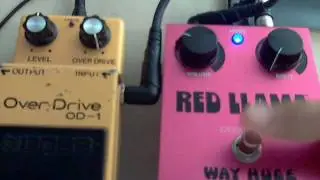 1980 Boss OD1 vs Way Huge Red Llama MKII