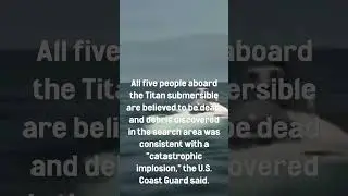 TITANIC SUB EXPLODES #shorts #titan #titanic #sub #submarine #news
