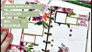 Plan with Me- Mini Happy Planner- June 13-19, 2022