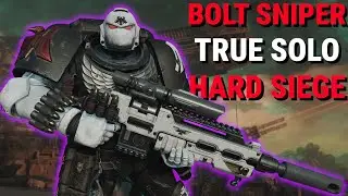 Bolt Sniper DOMINATES Through 15 Waves of Siege - True Solo Hard Siege | Space Marine 2