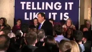 Chris Christie: Rally at Prairie Moon Winery in Ames, IA