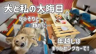 女ひとりと2匹の大晦日は…暖かいキャンピングカーで過ごすいつもと変わらない質素な夜でした〜北海道年越しキャンピングカー旅前編