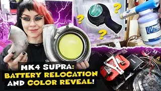 Battery Relocation and Turbo COLOR REVEAL!! Mk4 Supra Build Series Part 4!