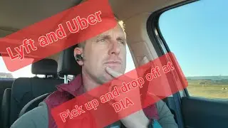 UBER and LYFT at Denver International Airport DIA....where to pick up and drop off passengers!