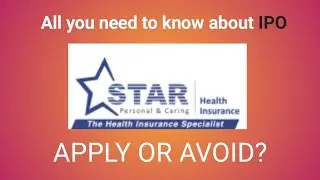Star Health Insurance IPO Review | Star Health Insurance IPO analysis | Shivam V Sharma