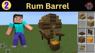 I built Rum Barrel in Minecraft | Pirate Build Hacks | Episode 2 | Thunder
