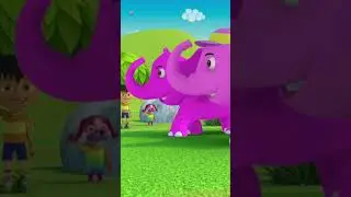 एक मोटा हाथी, Ek Mota Hathi Jhoom Ke Chala, Baby Nursery Rhymes #shorts #preschool #trendingshorts