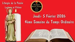 Prions Ensemble, Mémoire de Saint Martyrs: 5 Février 4ème Semaine du Temps Ordinaire_Sainte Agathe