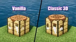 Minecraft: Vanilla vs Classic 3D Resource Pack