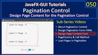 Pagination Control | Part 3 - Design Page Fxml | JavaFx GUI Tutorial #50