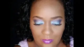 #187 Pastel Blues & Lilac Eyeshadow Tutorial