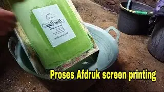 Cara afdruk screen untuk sablon plastik shoping bag