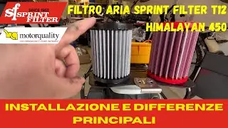 Installazione Filtro Sprint Filter T12 RE himalayan 450 - Le differenze generali| Hima452Vlog