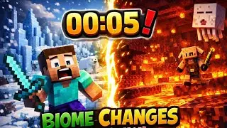 Minecraft, But Every 5 Minutes the Biome Changes RANDOMLY 😱