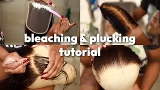 UPDATED Bleaching & Plucking A Closure Tutorial For Beginners