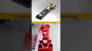 Simple way of sheet metal bending 🙌 #3dmodeling #sheetmetals #fabrication