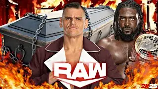 Gunther vs Oba Femi Wwe Raw Netflix 14 Jan 2026 Casket Wwe2k25 Simulation - FULL MATCH