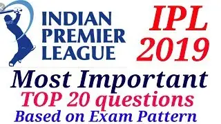 Most Important|VIVO IPL 2019|Current Affairs|Special Education