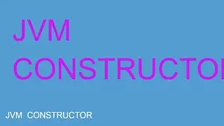 WHAT IS DEFAULT CONSTRUCTOR IN JAVA| JVM  CONSTRUCTOR
