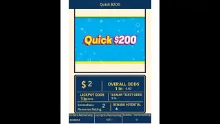 &ldquo;SCRATCHERS REMORSE Ticket Review $2 Quick $200 MI Game No.655