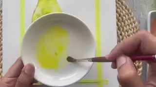 Watercolour Fruits 7 Day Series - Day 2: Pear - Step by step tutorial by ‪@by_the_lakeside