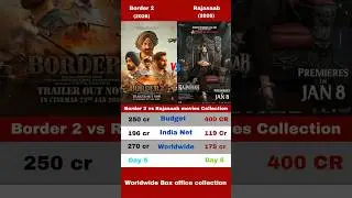 Border 2 vs Rajasaab movies collection Day 5 #ytshorts #shorts