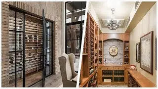 75 Rustic Brown Floor Wine Cellar Design Ideas You'll Love 🔴
