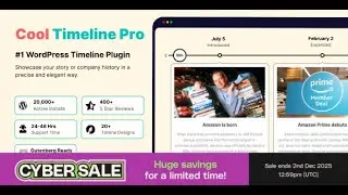 Cool Timeline Pro v5.0 - WordPress Timeline Plugin