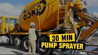 CLEANING MIXER TRUCK w / PUMP SPRAYER @LegionChemicals 
