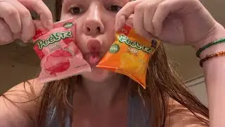 ASMR eating peeling candy 🍬 