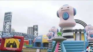 &lsquo;World&rsquo;s Largest Bounce House&rsquo; sets up for weekend fun in Jacksonville