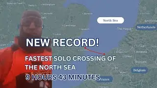 New Record! Fastest solo kayak crossing of the North Sea, set by Billy Butler in December