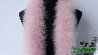 50G Thick and Fluffy Marabou Feather Boas For Soft Luxury Party Shawl and Dance Dress Sewing