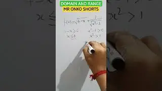 Tricks for Domain and Range of a function class 11 subject teacher #shorts #viralshorts #maths