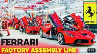 Ferrari Factory - Assembly line supercars - Production process