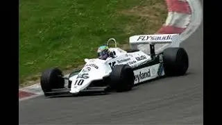 F1 1981 Williams Ford FW07 Drift Spinning Scene