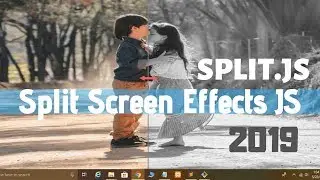 JavaScript Plugin Split.JS: Create Split Screen Effects on Website in Hindi